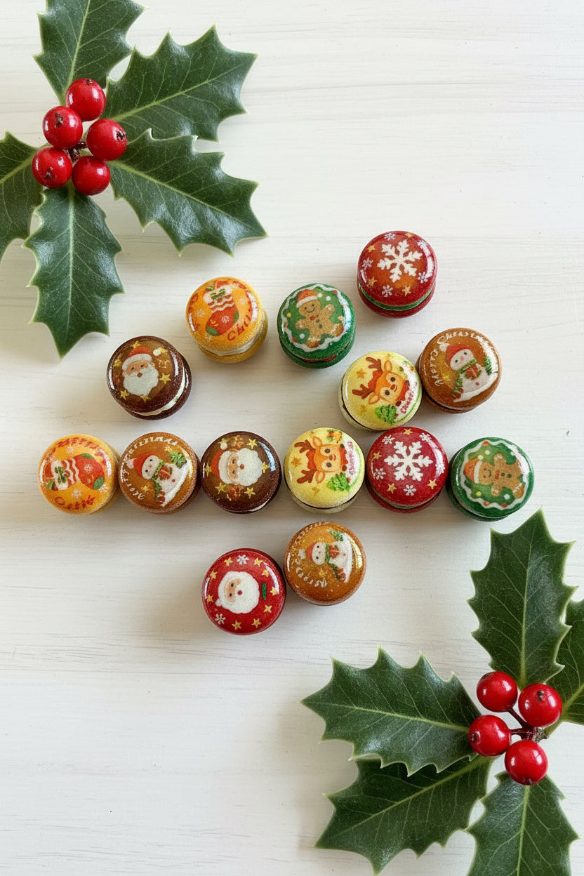 20mm Christmas Cookie Beads - fit pens - sold individually