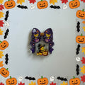Acrylic Halloween bow set – spooky seasonal craft embellishment for Halloween pens and jewellery making | Kingyscrafts
