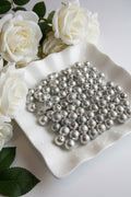 16mm Silver Hammered Effect Effect Beads