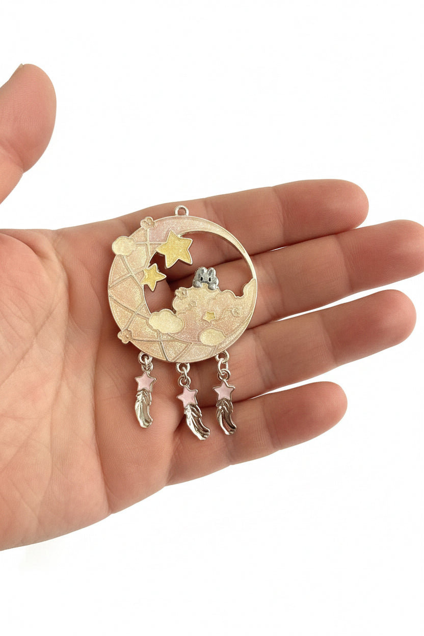 Large Metal Dream Catcher Pendant - sold individually
