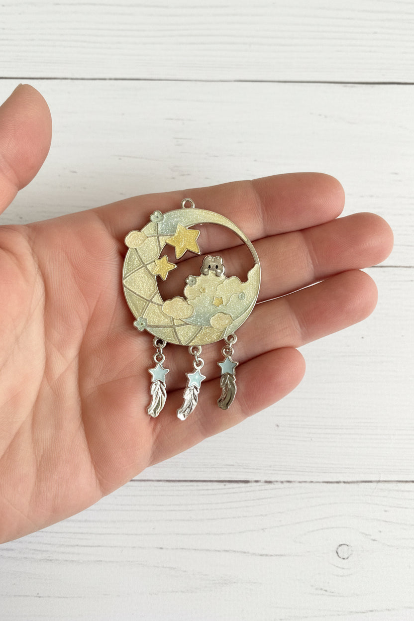 Large Metal Dream Catcher Pendant - sold individually
