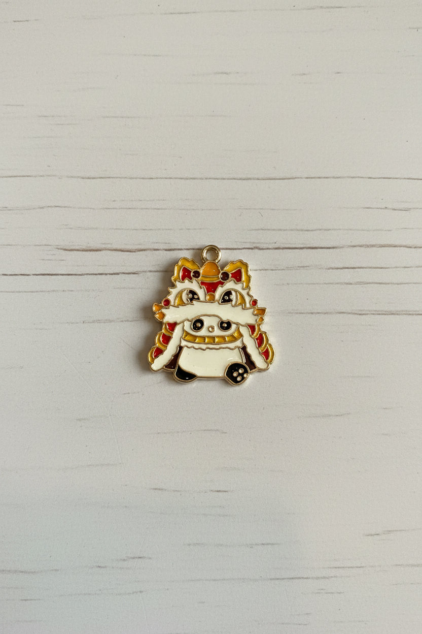Chinese dragon metal pendant charm for keychains and jewellery making