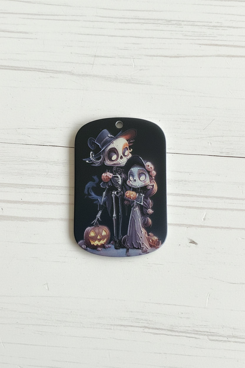 Horror acrylic tag for keychains – Halloween craft pendant, sold individually | Kingyscrafts