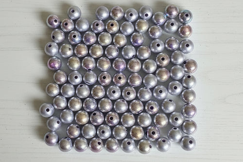 16mm high quality pearlescent beads pack of 5 – lustrous elegant craft beads for pens and jewellery making | Kingyscrafts