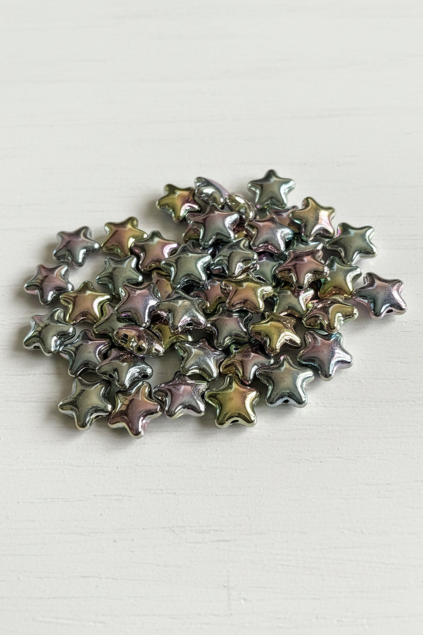 20mm Metallic Rainbow Stars - pack of 5