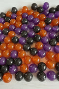 16mm Halloween glitter beads in spooky colours – pack of 10, craft beads for pens | Kingyscrafts