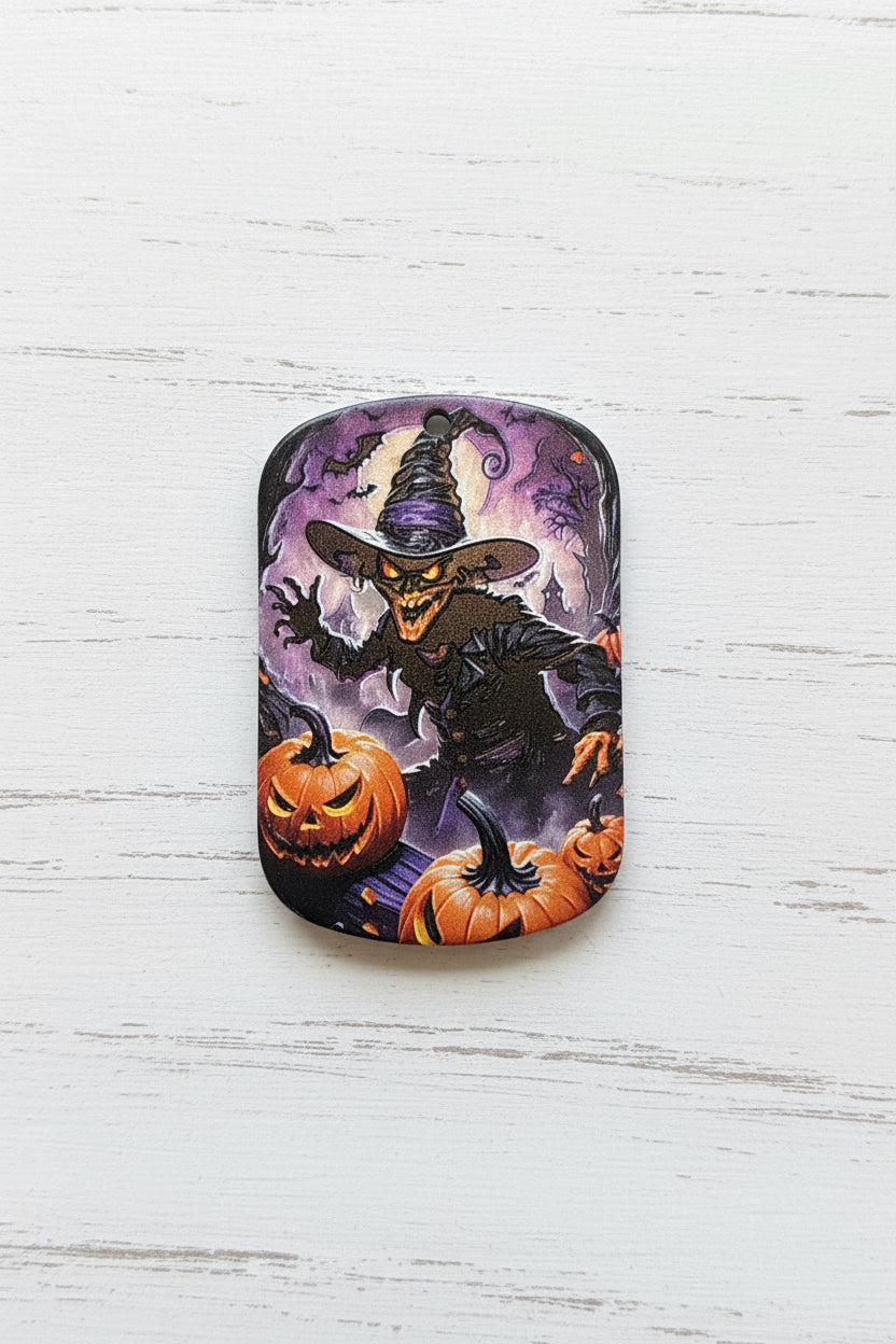 Spooky horror acrylic tag pendant for keychains and crafts – sold individually