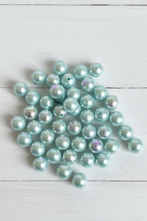 16mm high quality pearlescent beads pack of 5 – lustrous elegant craft beads for pens and jewellery making | Kingyscrafts