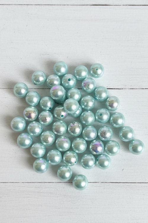 16mm high quality pearlescent beads pack of 5 – lustrous elegant craft beads for pens and jewellery making | Kingyscrafts