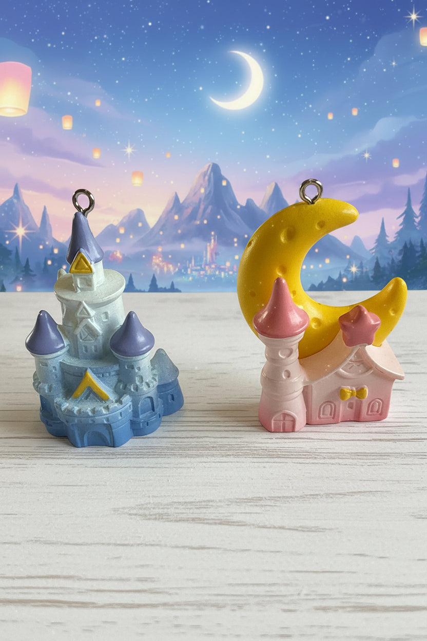 Resin Castle Pendant