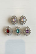 Fancy Oval Shaped Metal Beads - Various Colours