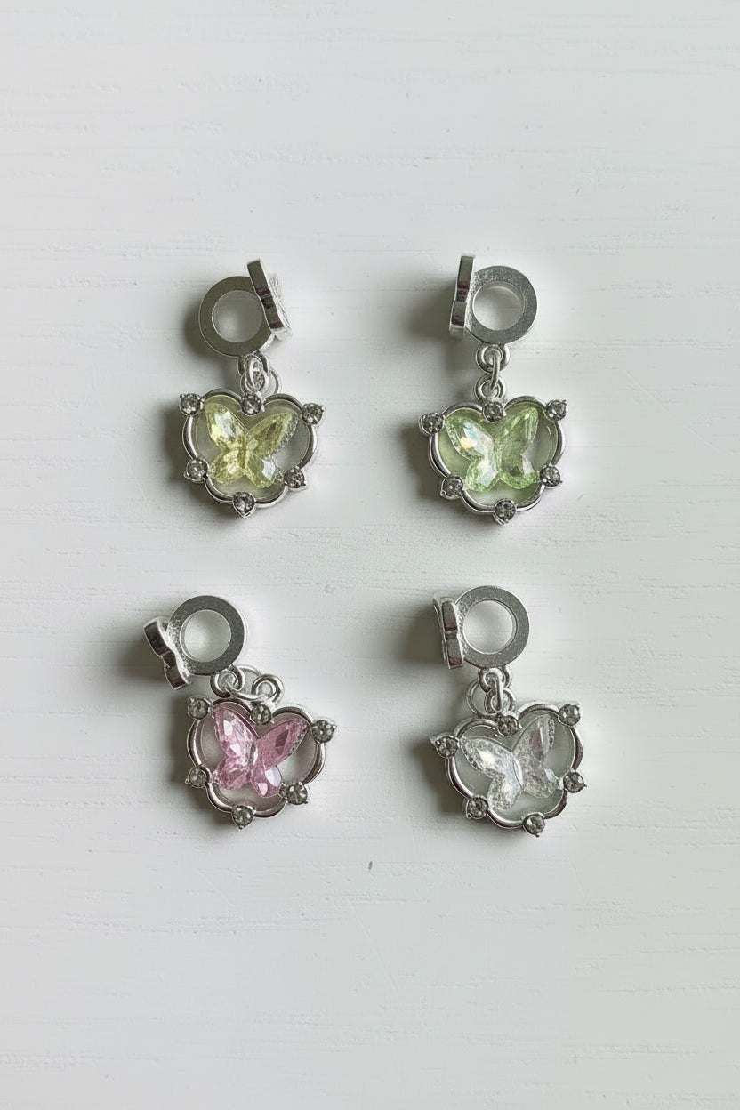 metal Butterfly Bail Beads