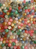 8mm Striped Glitter Beads for Pens - pack of 20