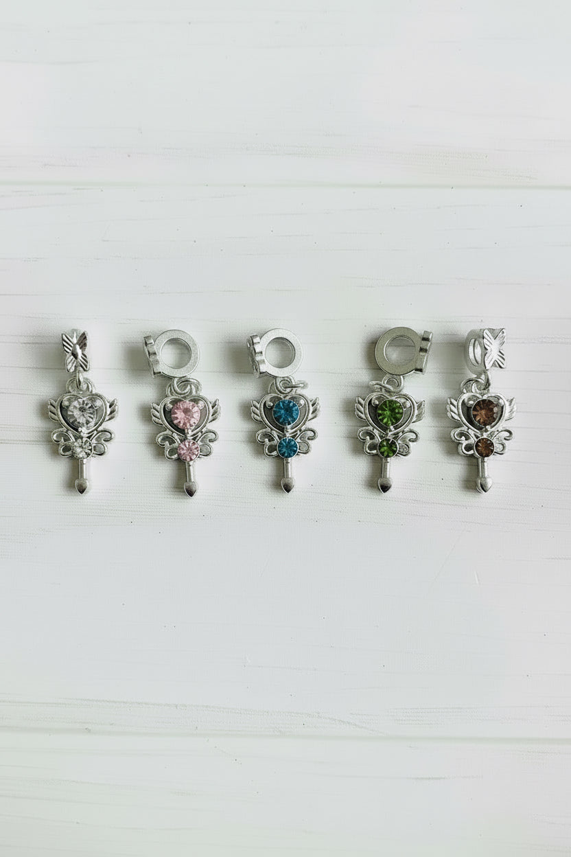 Metal Wand Bail Beads - sold individually
