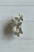 Fancy Triple Butterfly Beads with Flower - sold individually