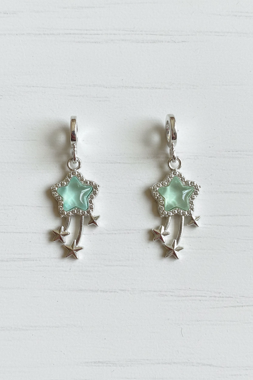 Metal Shooting Star Bail Beads - sold individually