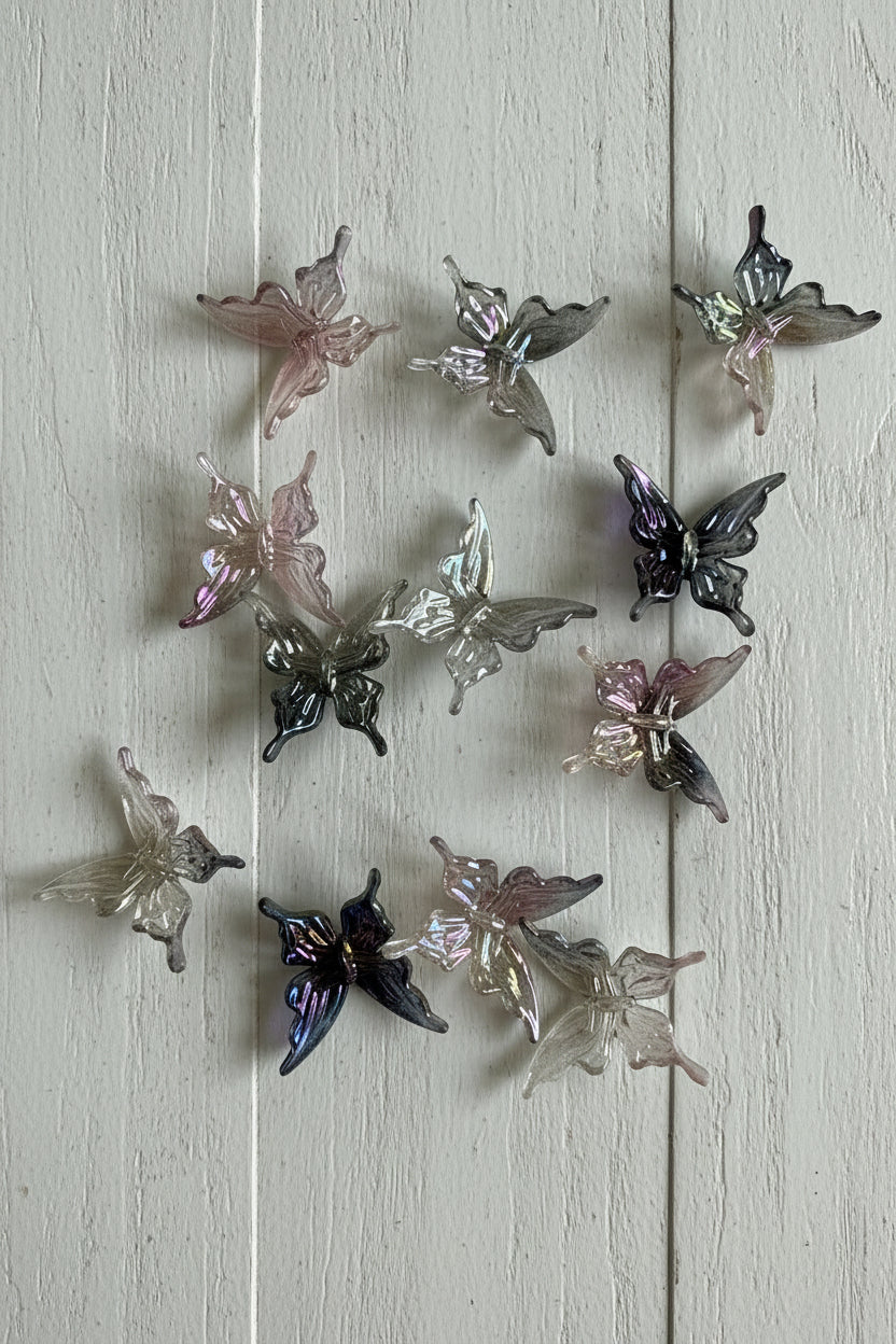 acrylic butterfly beads variety view