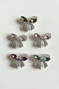 Metal wreath bow beads with pearl dangles for bead pens keychains and jewellery making - Kingyscrafts