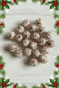 16mm Christmas resin snowman beads for festive jewellery making, bead pens and craft project