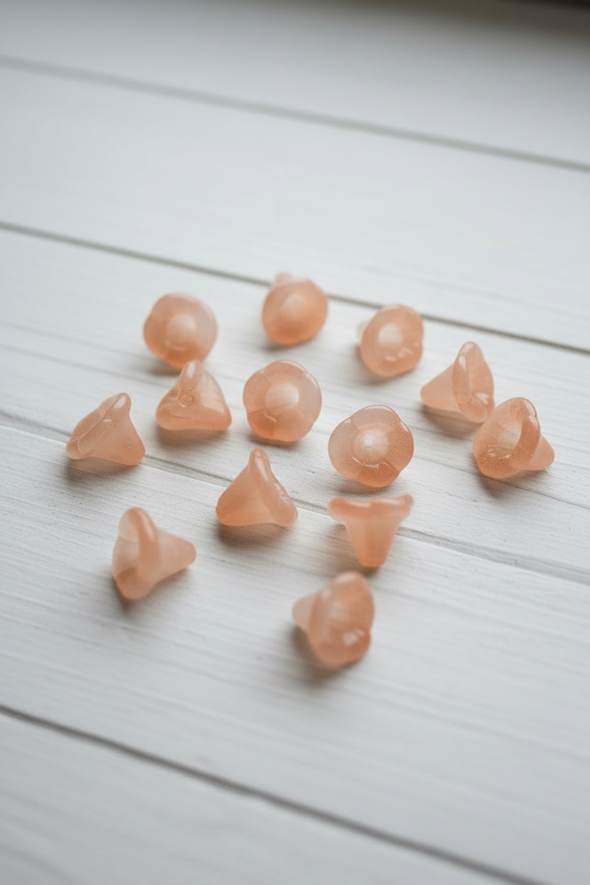 New Style Glass Flower Beads pack of 40