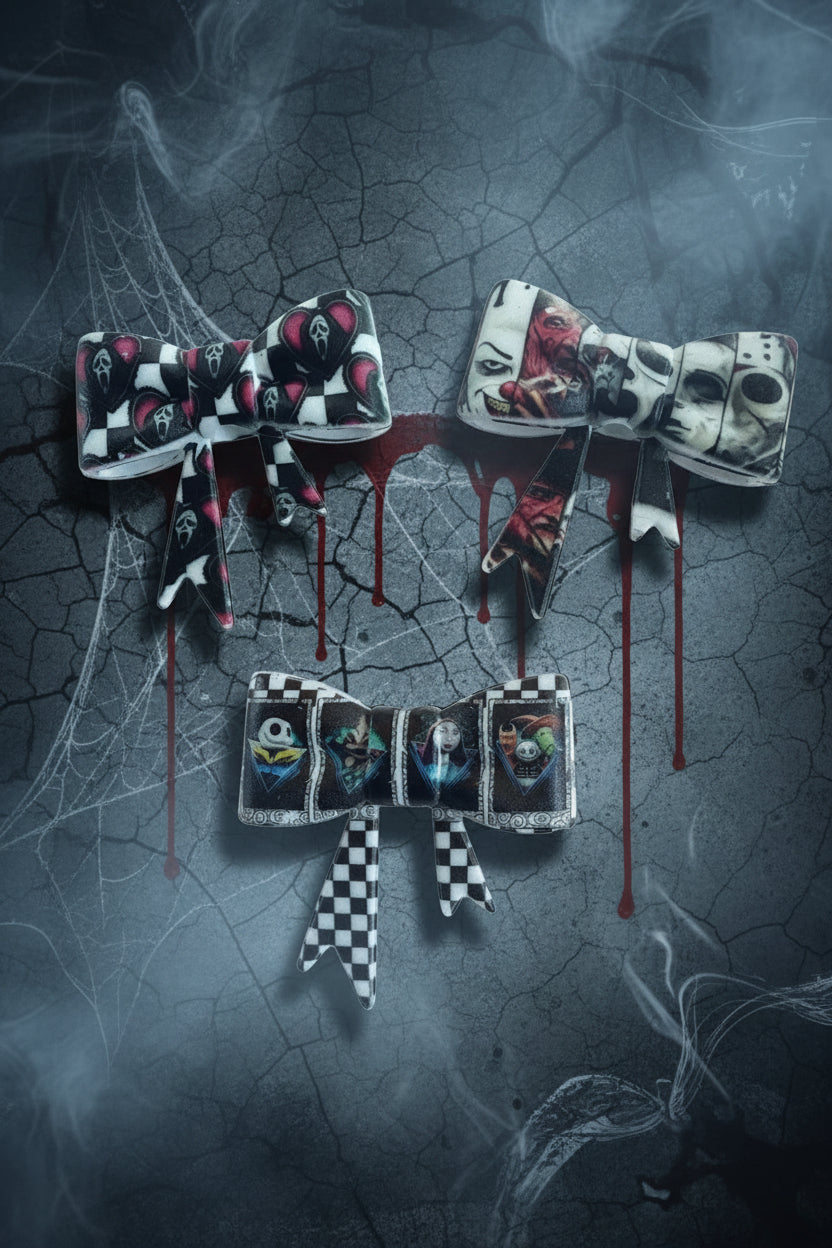 Horror Silicone Bows - sold individually