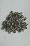 16mm Acrylic Silver Wavy Spacers - pack of 10