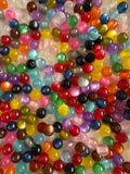8mm Cat Eye Beads - pack of 20