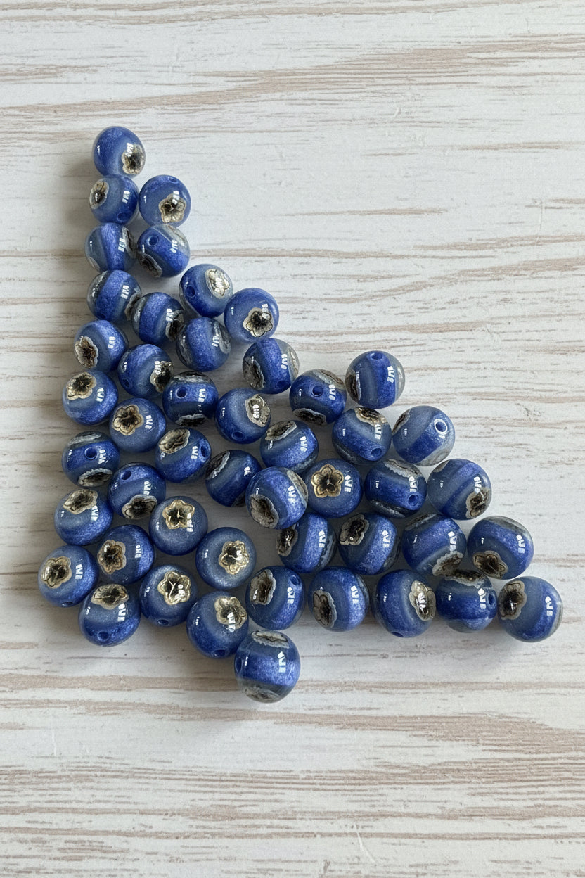 16mm resin flower beads pack of 5 – pretty floral craft beads for pens and jewellery making | Kingyscrafts