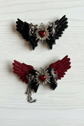 Gothic angel wing bead charm for pens and keychains