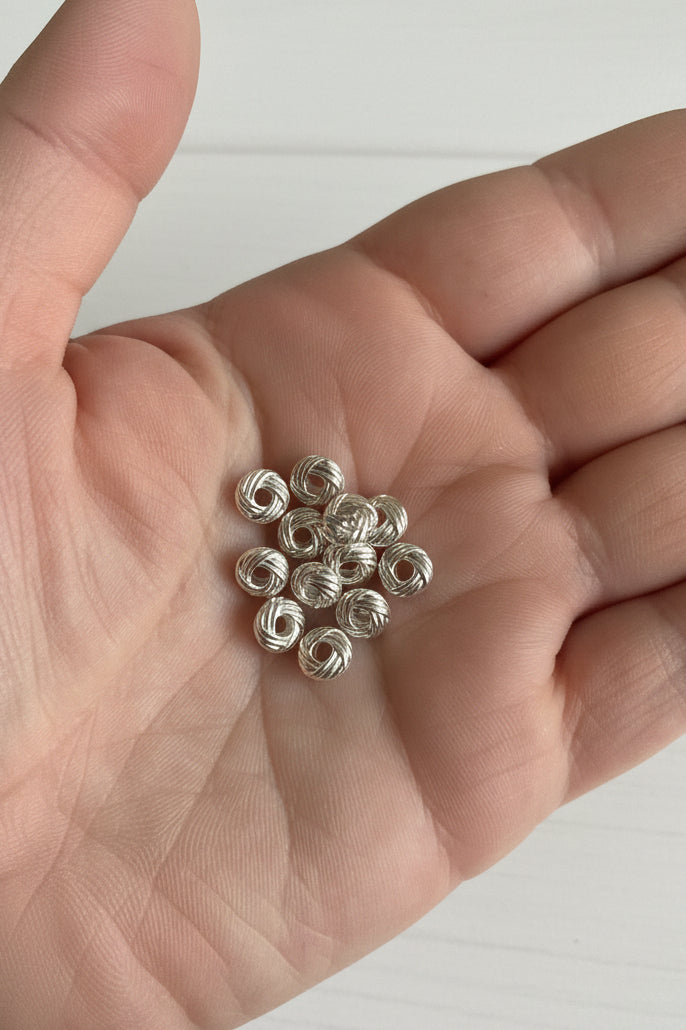 6mm Twisted Metal Spacers - pack of 25