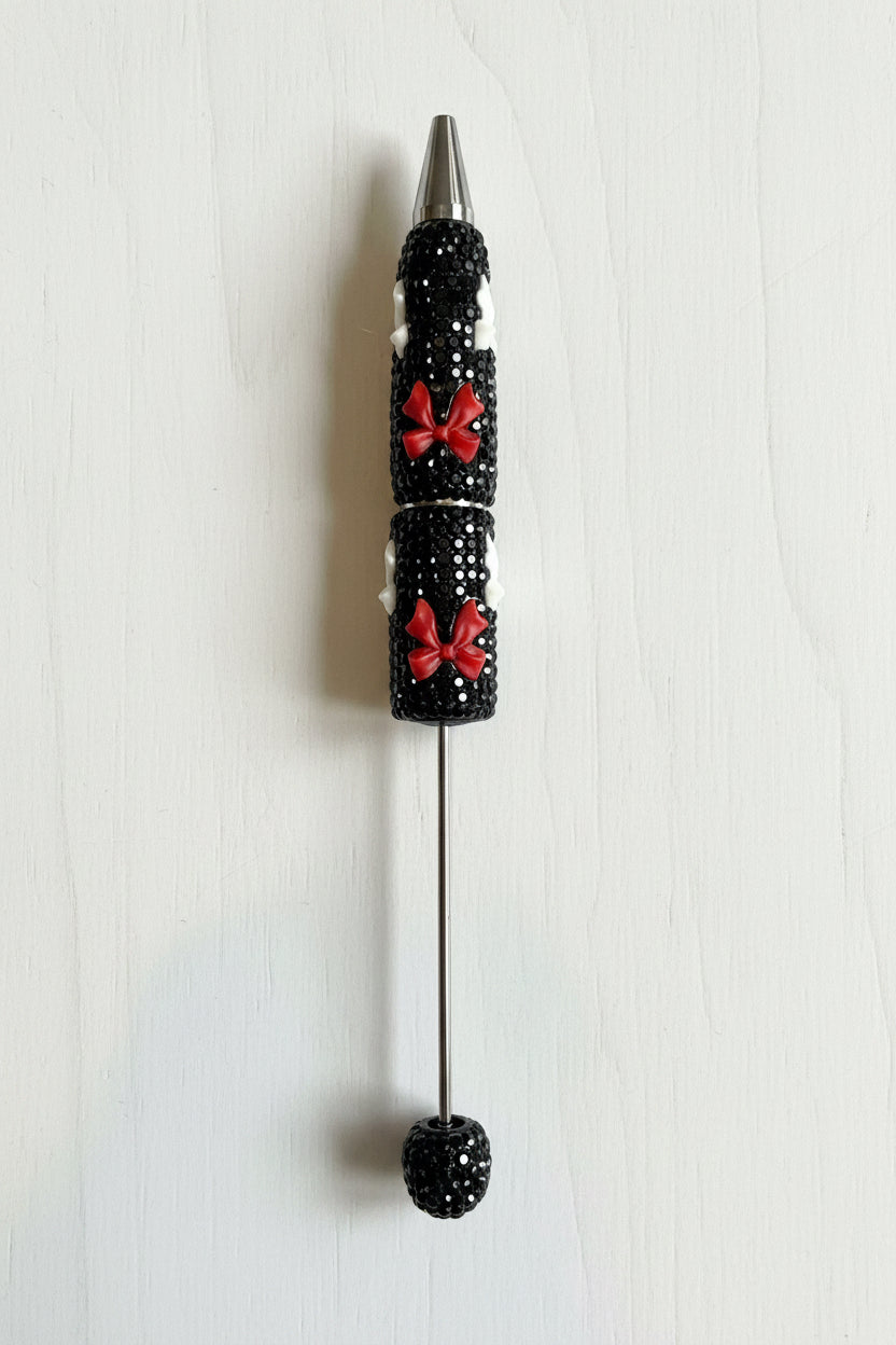 Rhinestone bow pen colour option 4 - Kingyscrafts