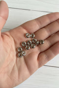 8mm stoppers for keychain bracelets to hold beads and charms in place, pack of 10
