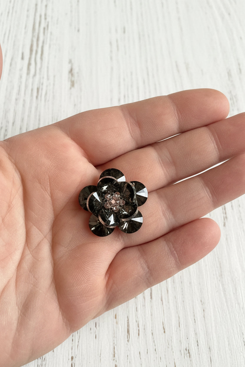 Handmade Glass Flower Beads - Solid Colours