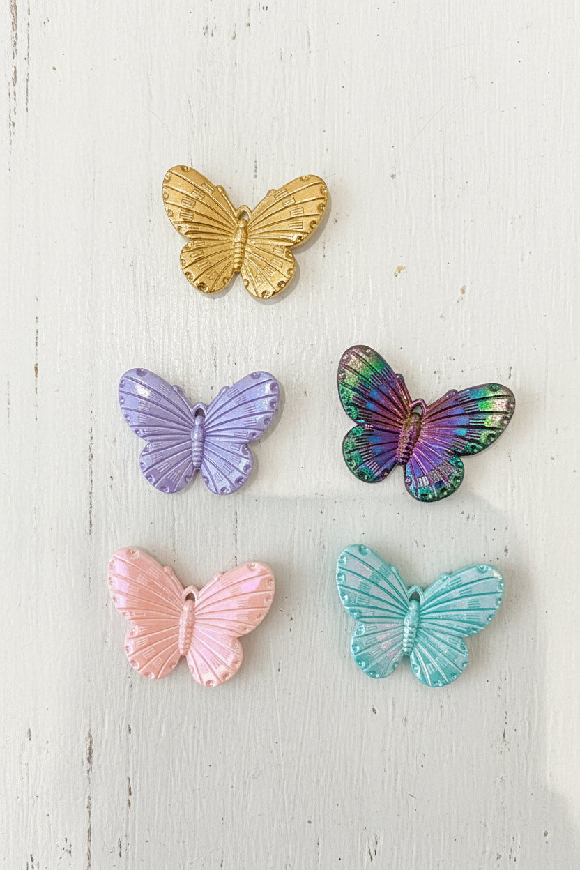 Acrylic Butterfly Pendants - various colours