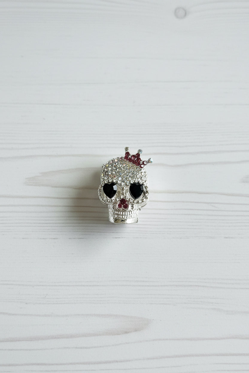 Fancy metal skull bead – gothic craft jewellery finding sold individually | Kingyscrafts