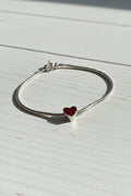 Red heart charm for jewellery making, sold individually⠋

