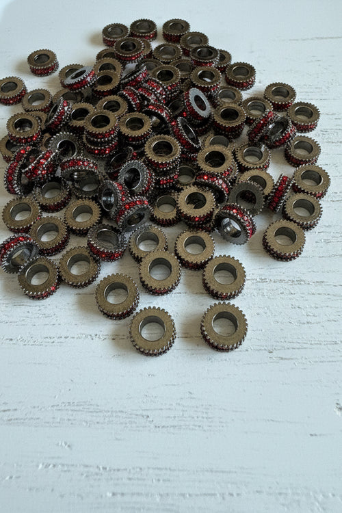 0mm premium rhinestone spacer beads pack of 5