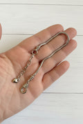 Blank keychain bracelet for adding charms and beads, perfect for personalised keychain making