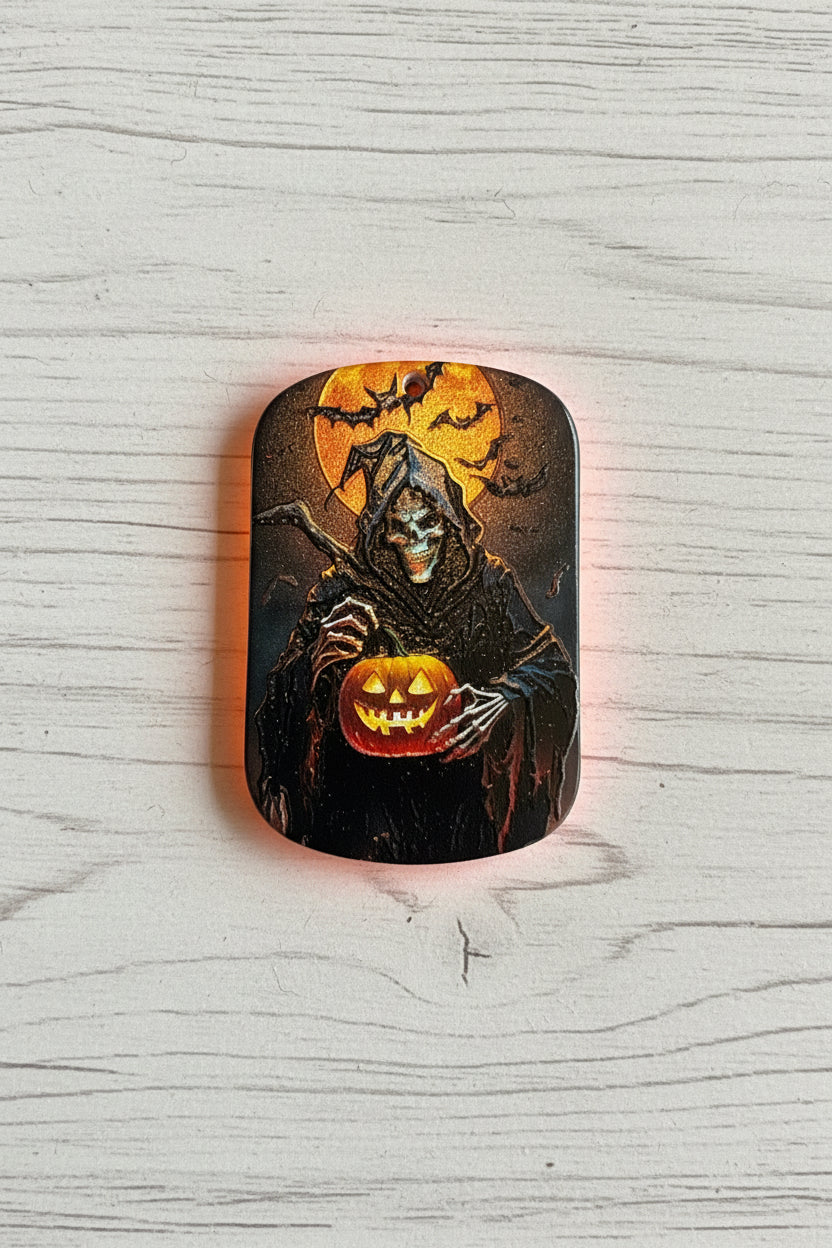 Spooky horror acrylic tag pendant for keychains and crafts – sold individually