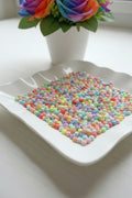 6mm Acrylic Pastel Rainbow Beads - 25g