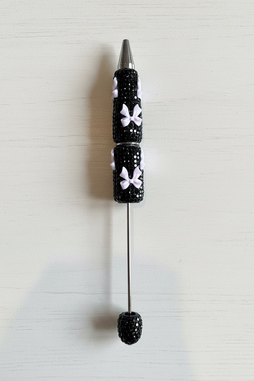 Rhinestone bow pen colour option 3 - Kingyscrafts