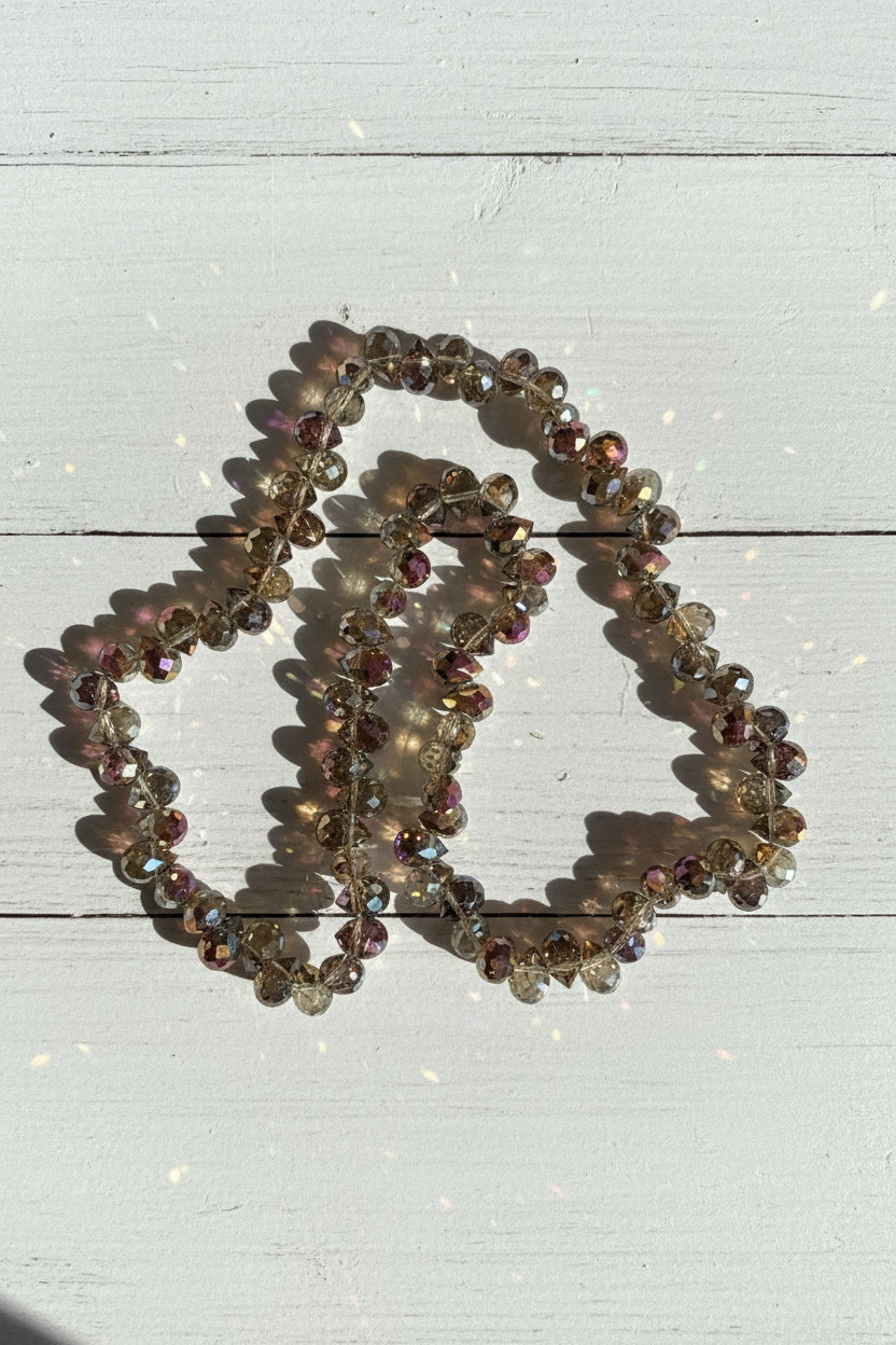 8mm electroplated glass tear drop beads colour option 2 - Kingyscrafts