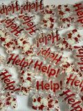 Help Acrylic Horror Beads - pack of 5