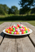 Neon 16mm luminous Silicone Beads - pack of 10 mixed colours
