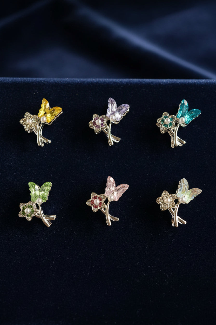 Four hole flower and butterfly beads - sold individually- fit pens