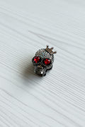Fancy metal skull bead – gothic craft jewellery finding sold individually | Kingyscrafts
