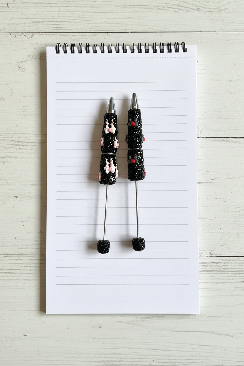 Double Bowed Rhinestoned Pens - sold individually