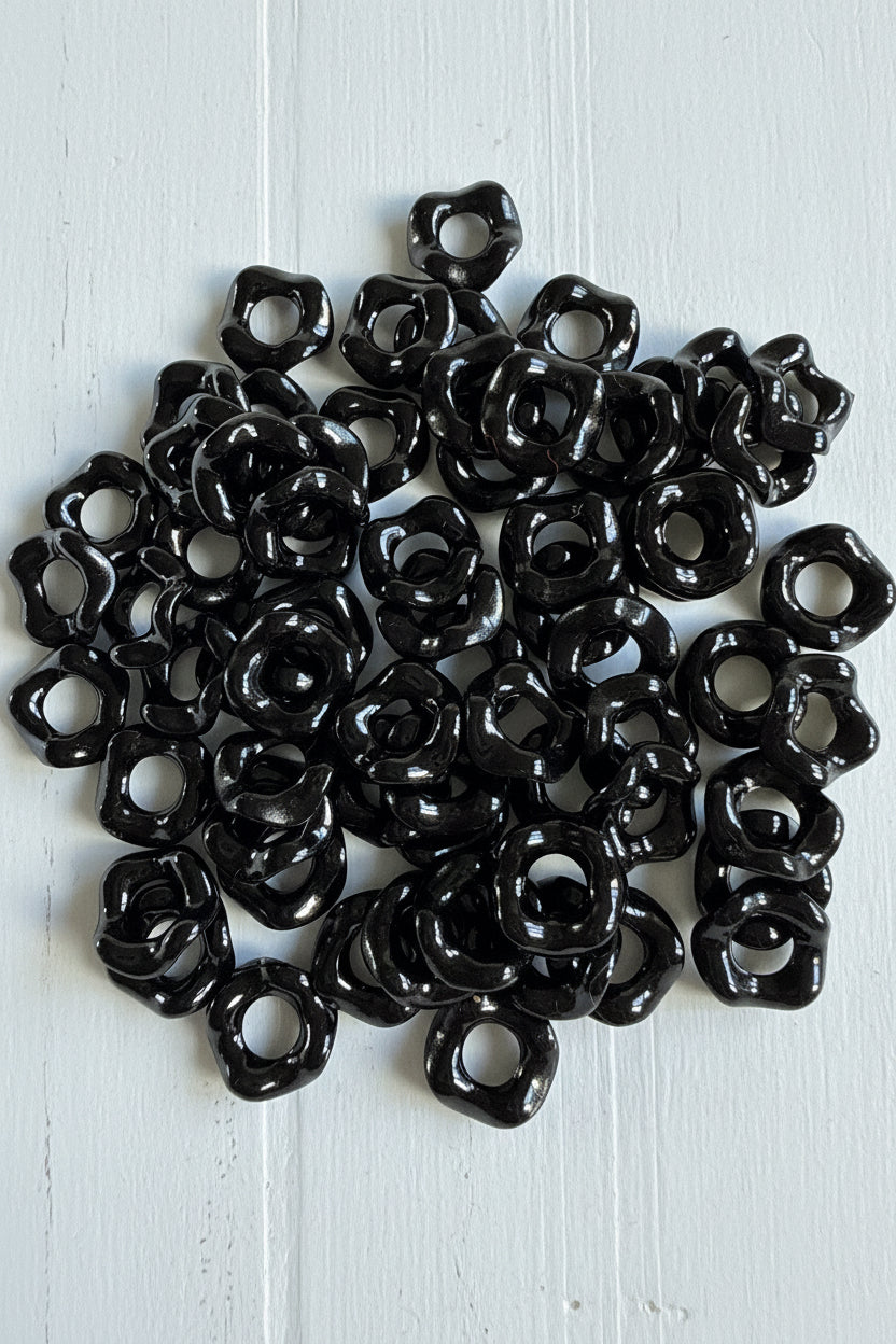 16mm Black Acrylic Way Spacers - pack of 10