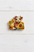 Cute cow acrylic bead, sold individually