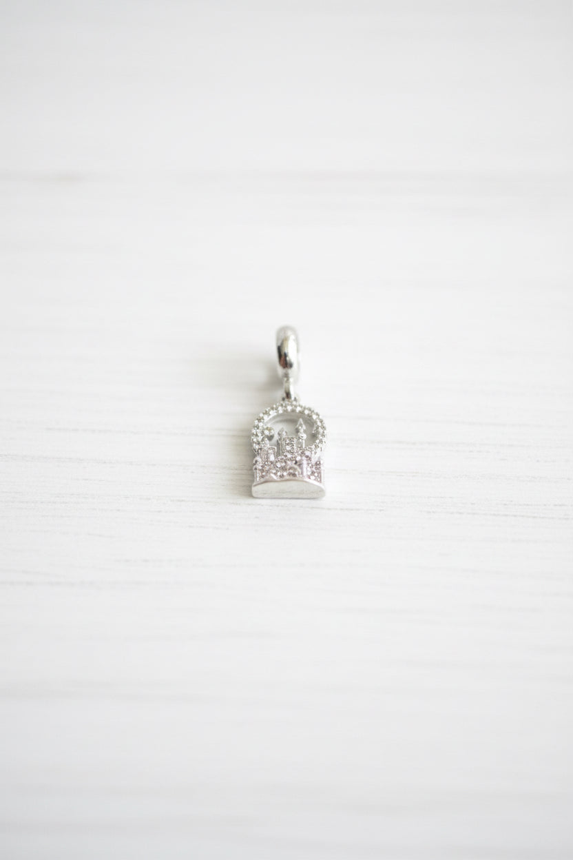 Fairy castle bail bead charm for jewellery making, sold individually